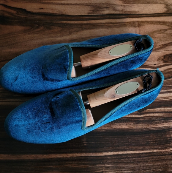 Del Toro Velvet Slipper Dark Green main image 6